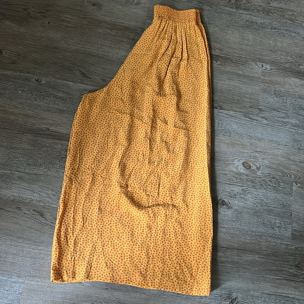 Vintage 80's Linda Allard for Ellen Tracy Silk Paperbag Waist Wide Leg P4